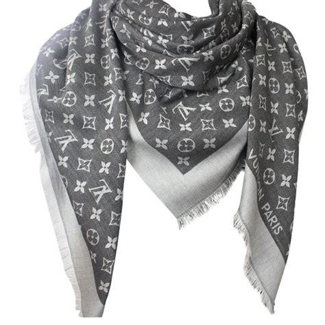 louis vuitton scarf women's black.